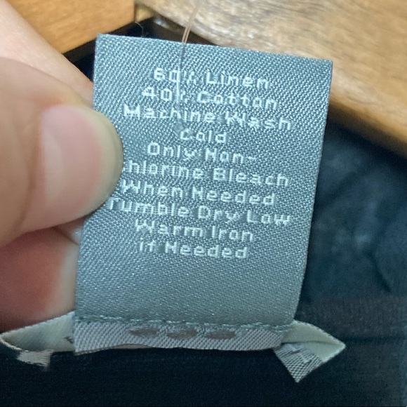 Ann Taylor linen blouse ruffle button down blouse size 14 NWT - Picture 10 of 10